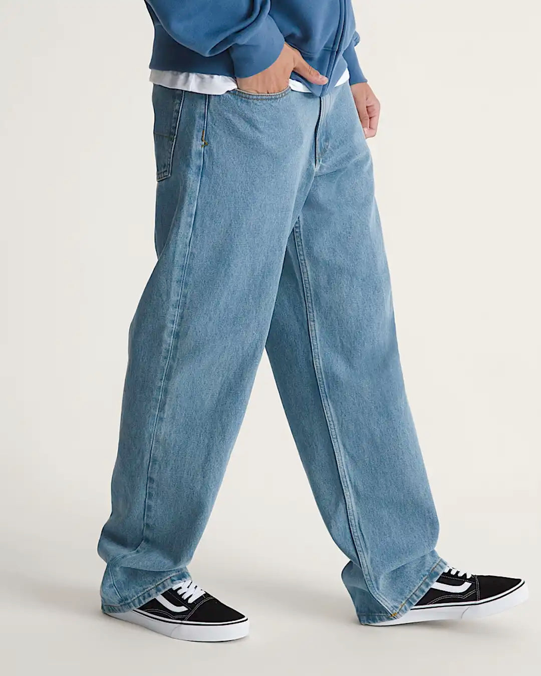 Jeans Check-5 Loose - Stonewash/Blue