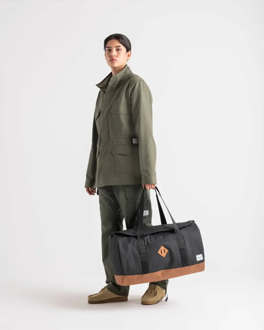 Heritage Duffle Travel Bag - Black Tonal