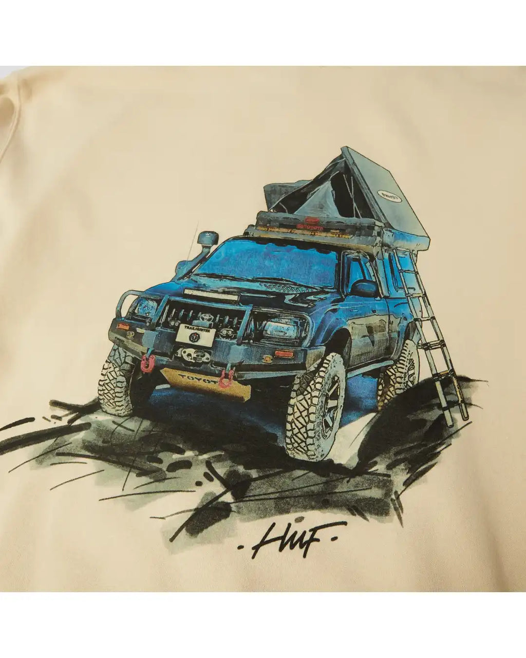 Toyota Th Tacoma Overland Hoodie - Sand