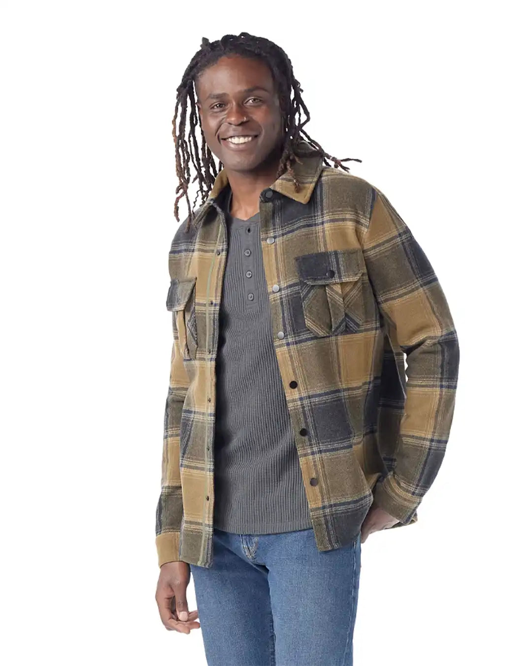 Anchor Line Shirt Jacket - Winter Moss Plaid