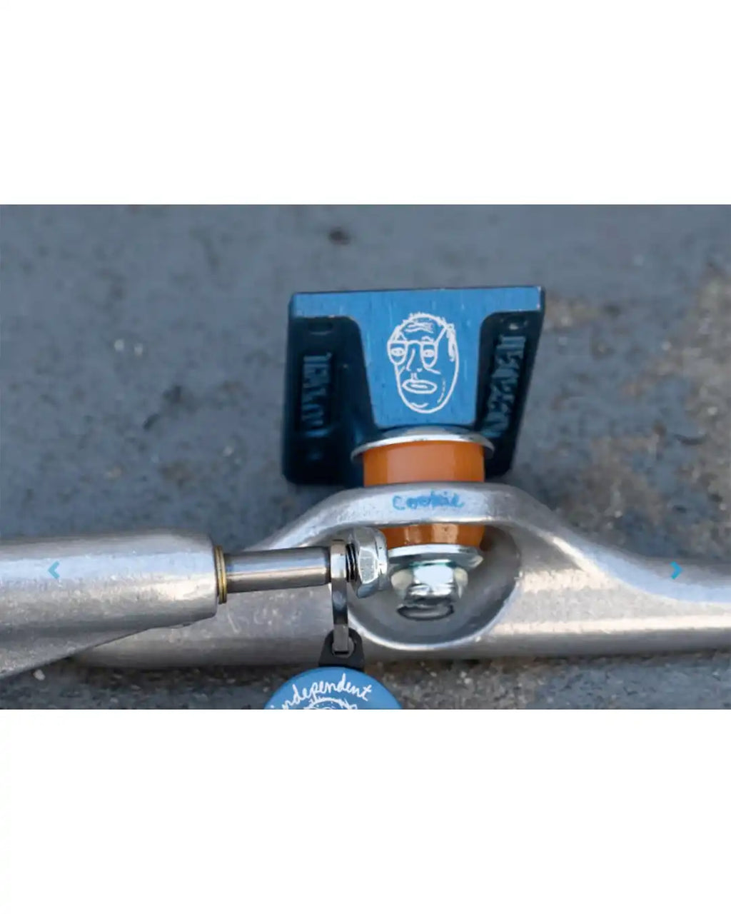 INDEPENDENT Stage11 Pro Chris Colbourn Faces Skateboard Trucks - Silver/Blue – view 4