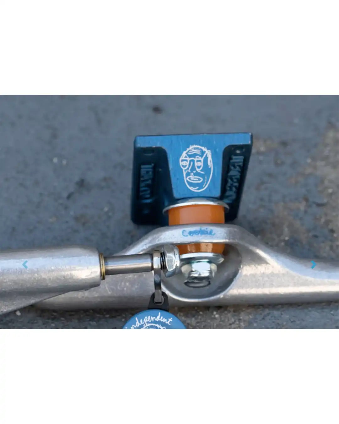 INDEPENDENT Stage11 Pro Chris Colbourn Faces Skateboard Trucks - Silver/Blue – view 4