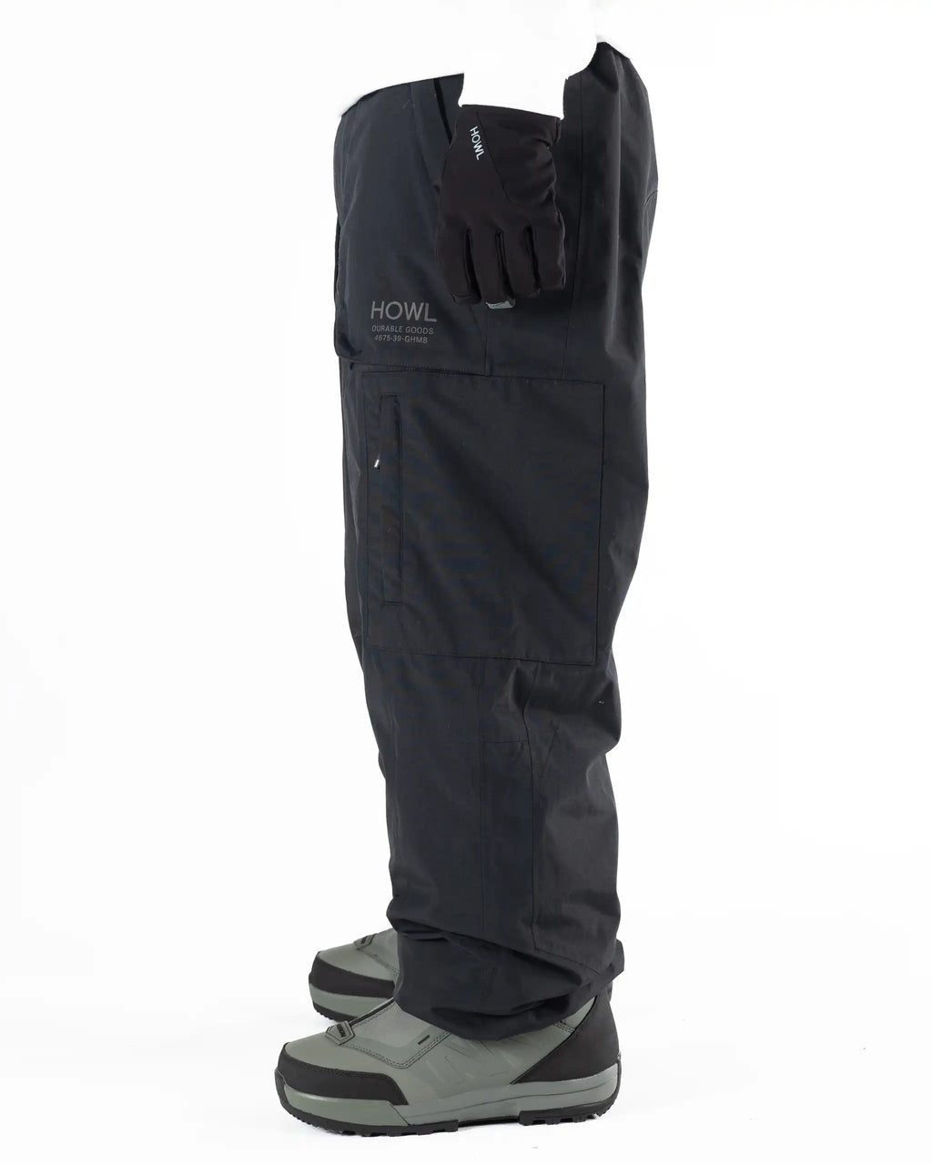 HOWL Heritage Snow Pants - Black – view 4