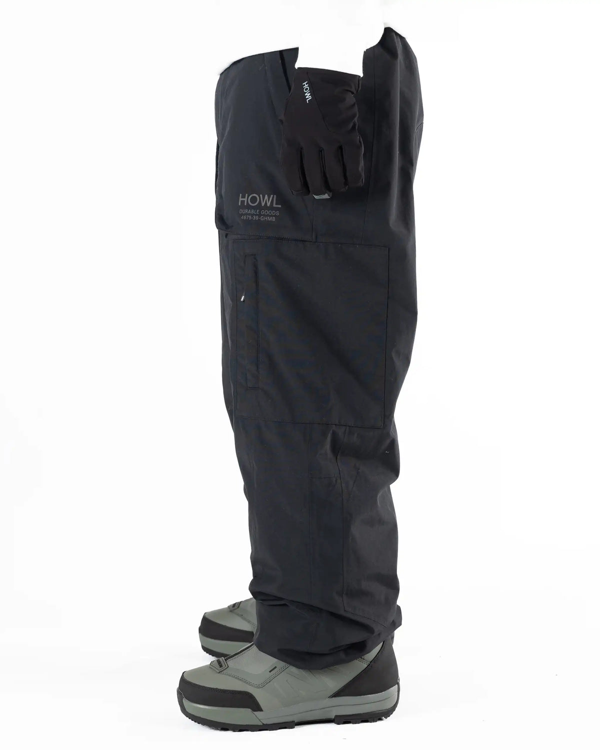 HOWL Heritage Snow Pants - Black – view 4