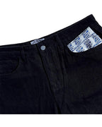 Wavy Classic Baggy Jeans - Black