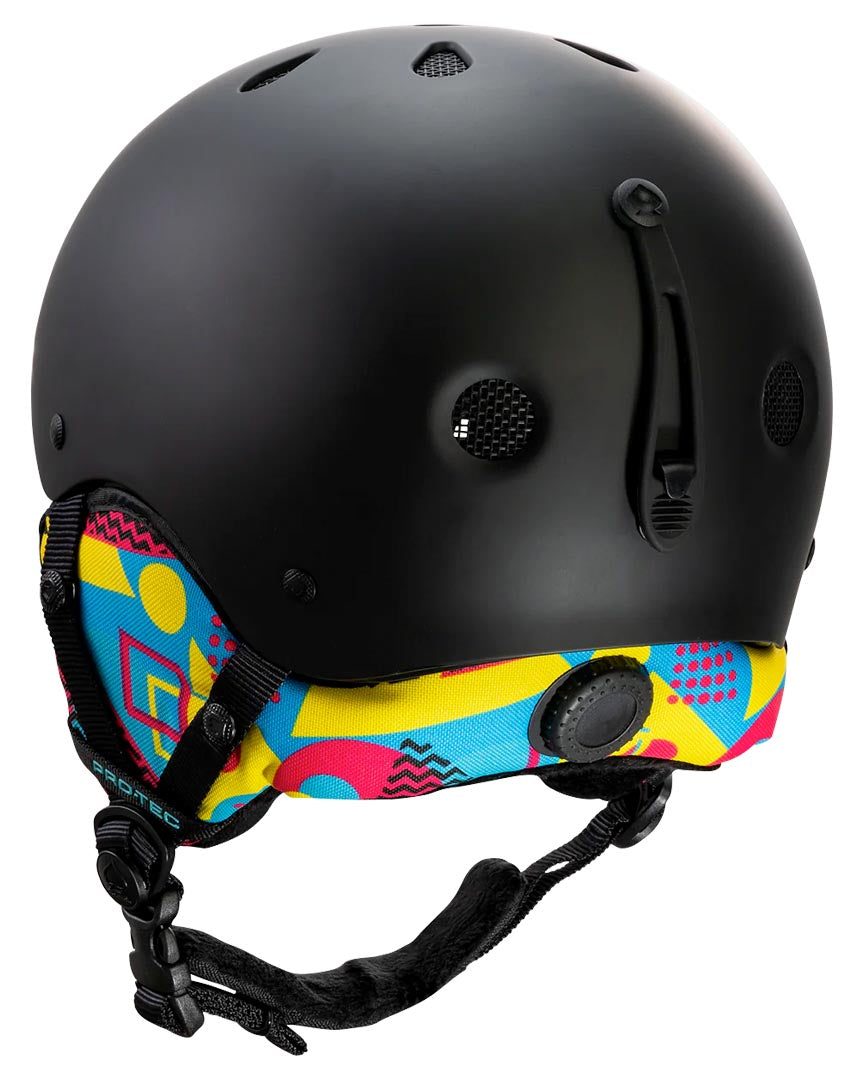 Classic Jr Certified Snow Winter Helmet - Black Geo Pop