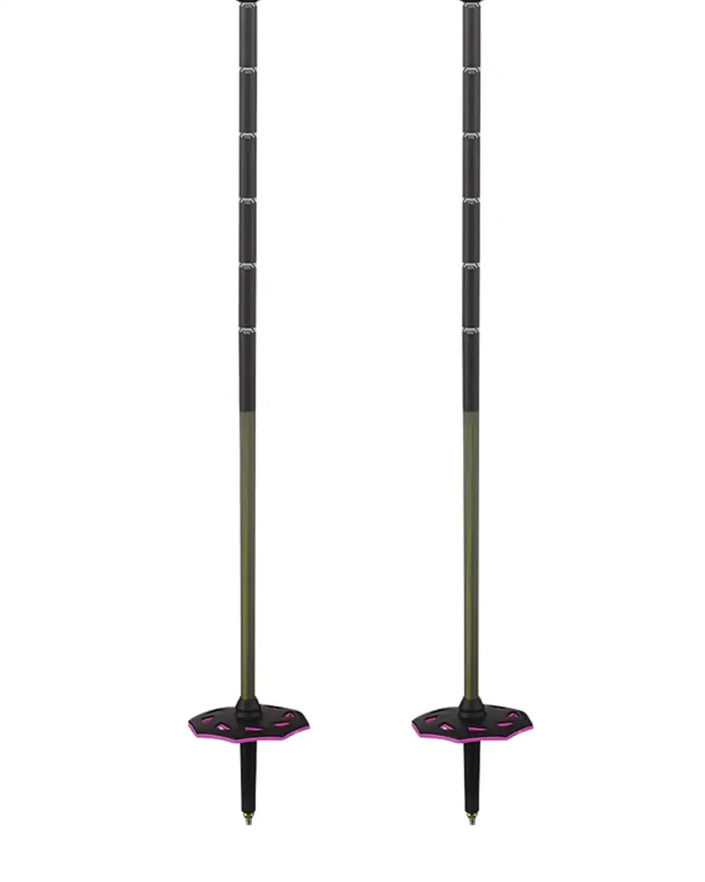 Steep Pro Vario S3 Ski Poles - Black/Rhoda