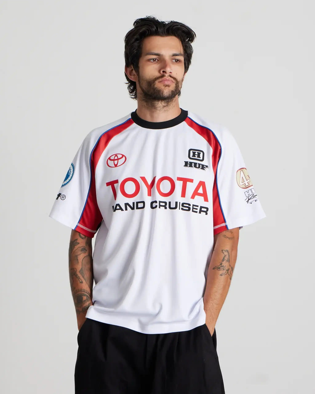 HUF X Toyota Land Cruiser Rally Jersey - White T-Shirt – view 4