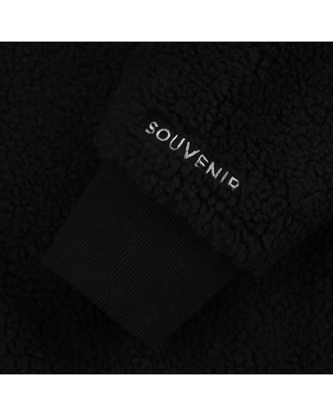 Cotton Ouaté Sherpa Crewneck - Black