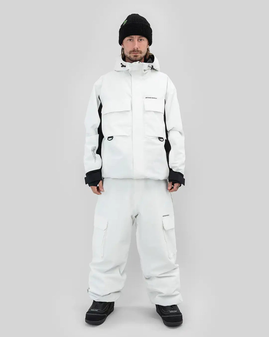 Cargo 2L Snow Pants - White