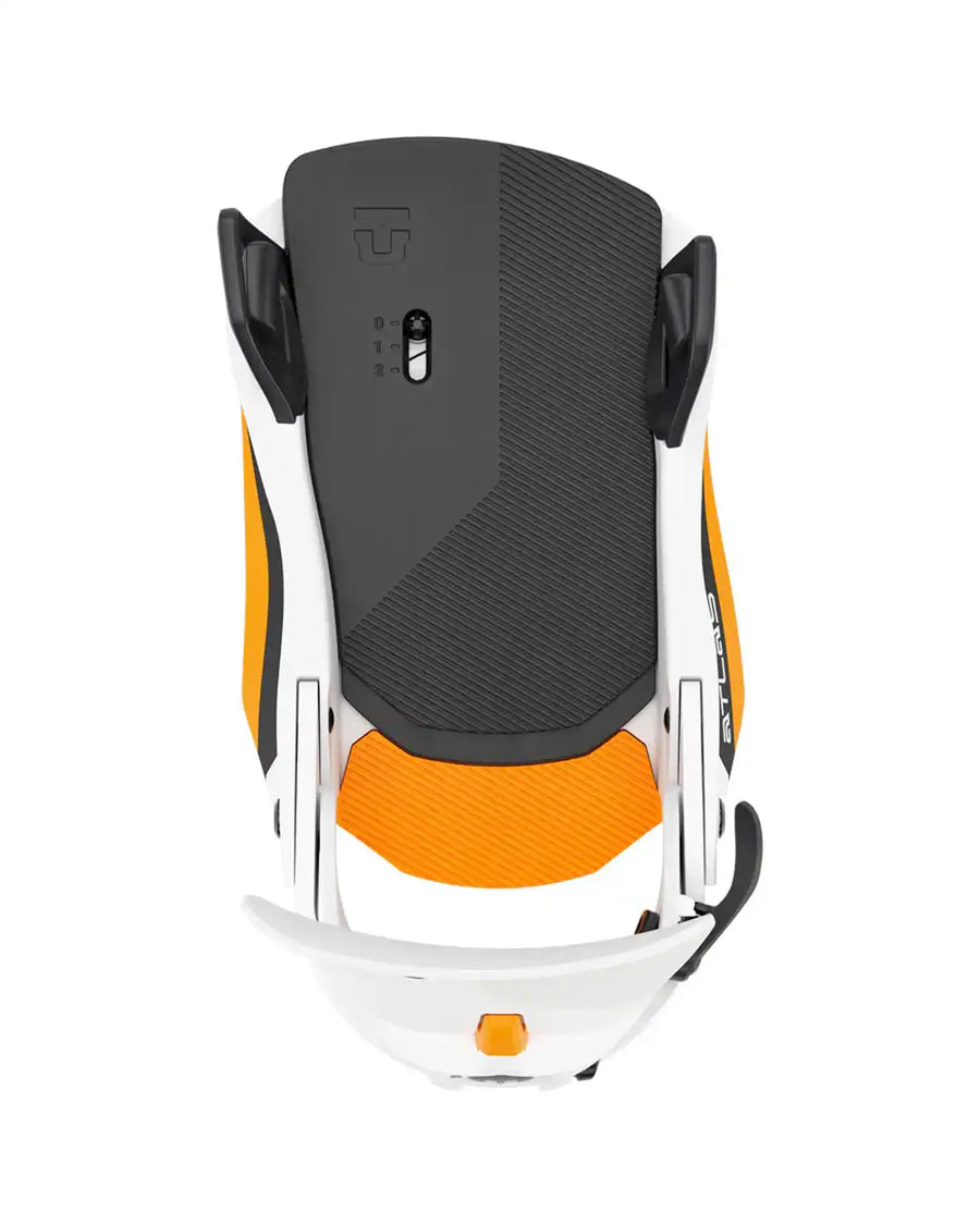 Fixation De Snowboard Atlas Step On - White/Orange 2026