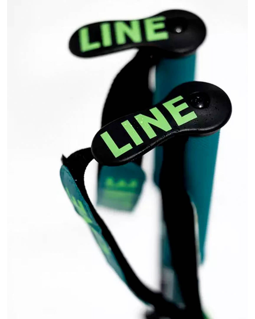 Paint Brush Ski Poles - Black/Green