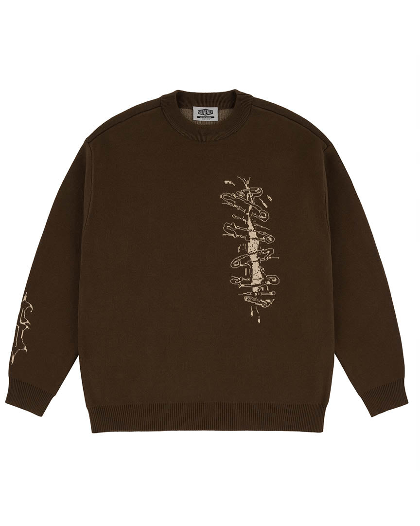 Cotton ouaté X Balti Skull Jacquard - Brown