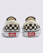 Kids Classic Slip-On Shoes - Checkerboard Black/White