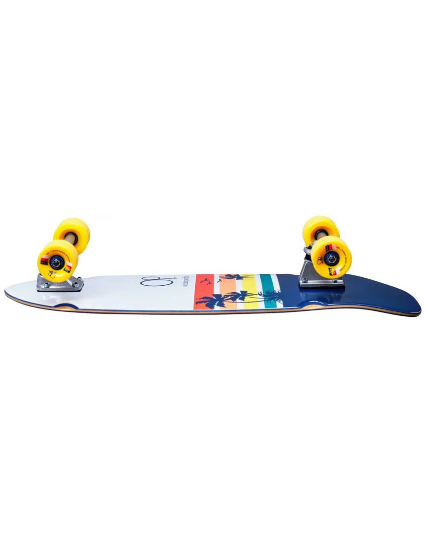 Sunset Surf Skate Complete Cruiser - White Navy