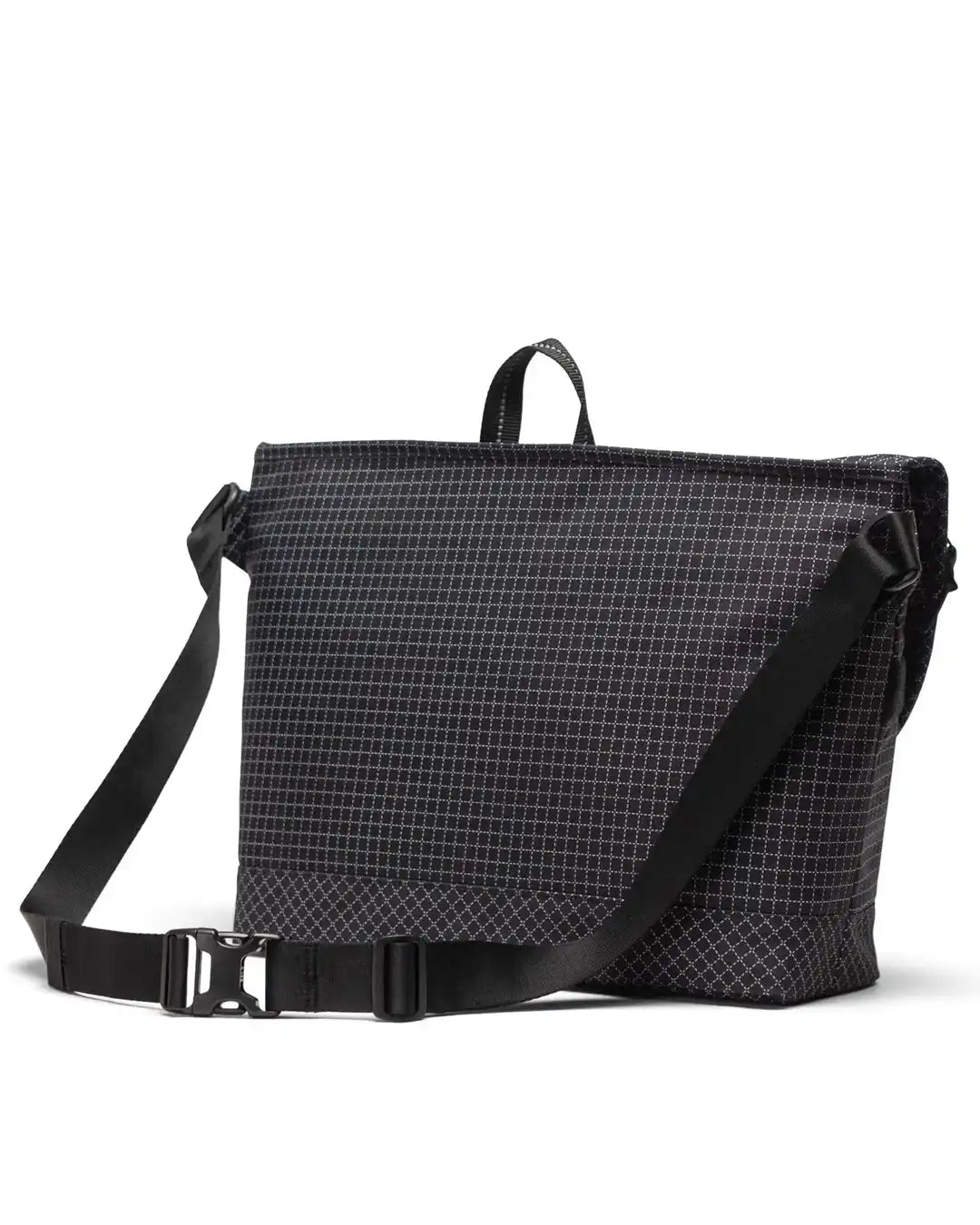 Cove Messenger Bag Grid - Black