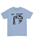 T-shirt Girl Monster - Powder Blue