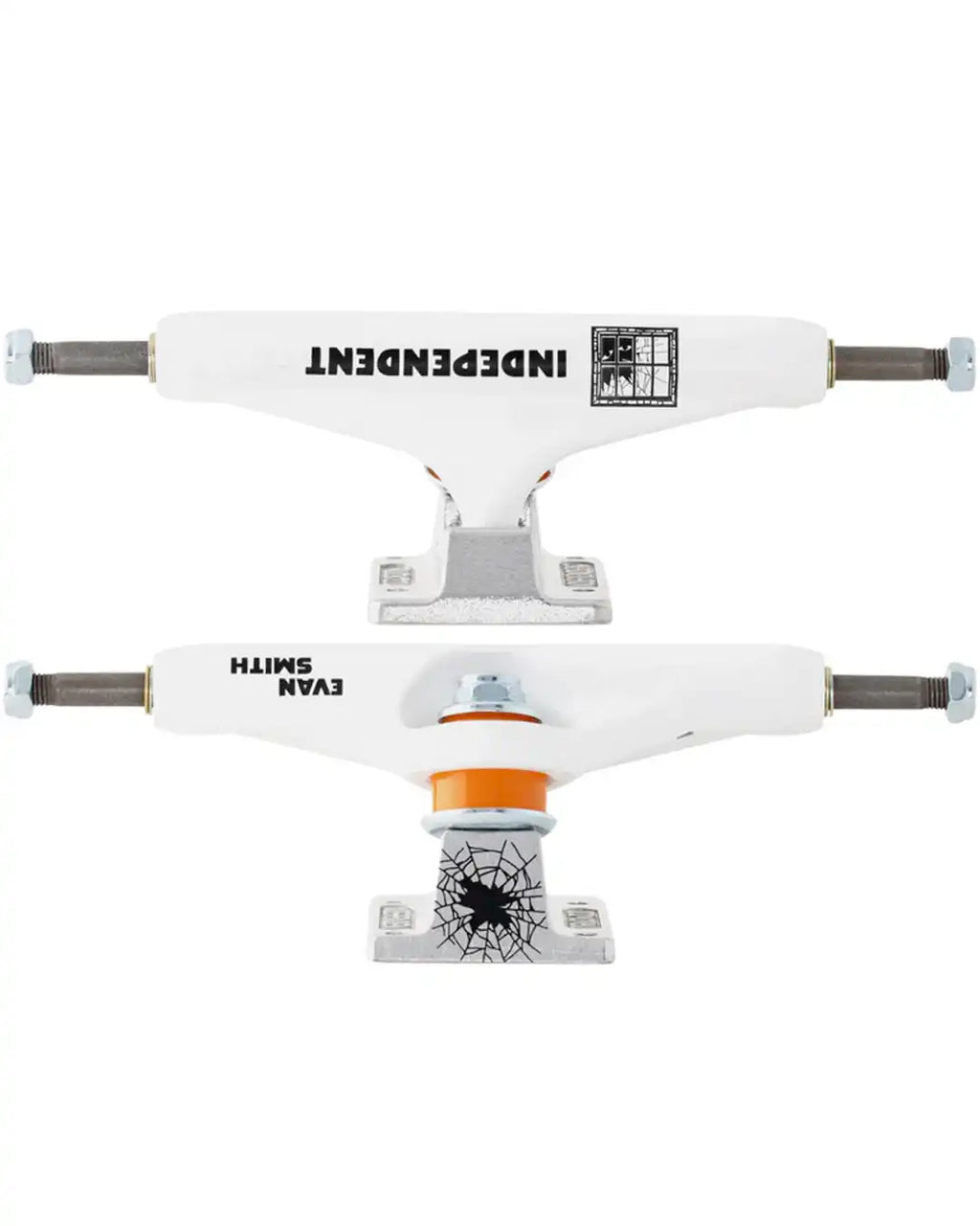 Stage11 Pro Evan Smith Skateboard Trucks - White/Silver