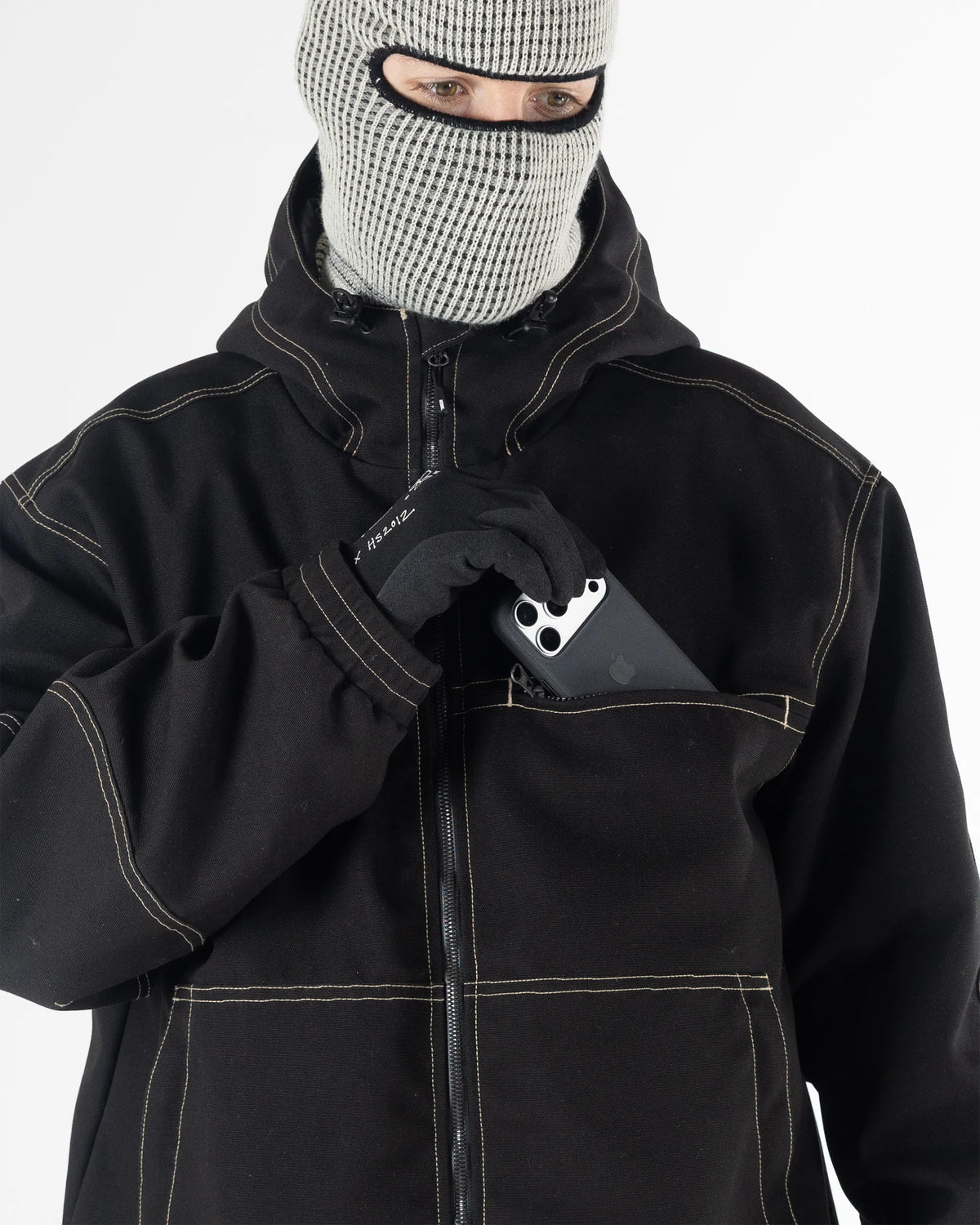 HOWL Workwear Public Winter Jacket - Black – view 5
