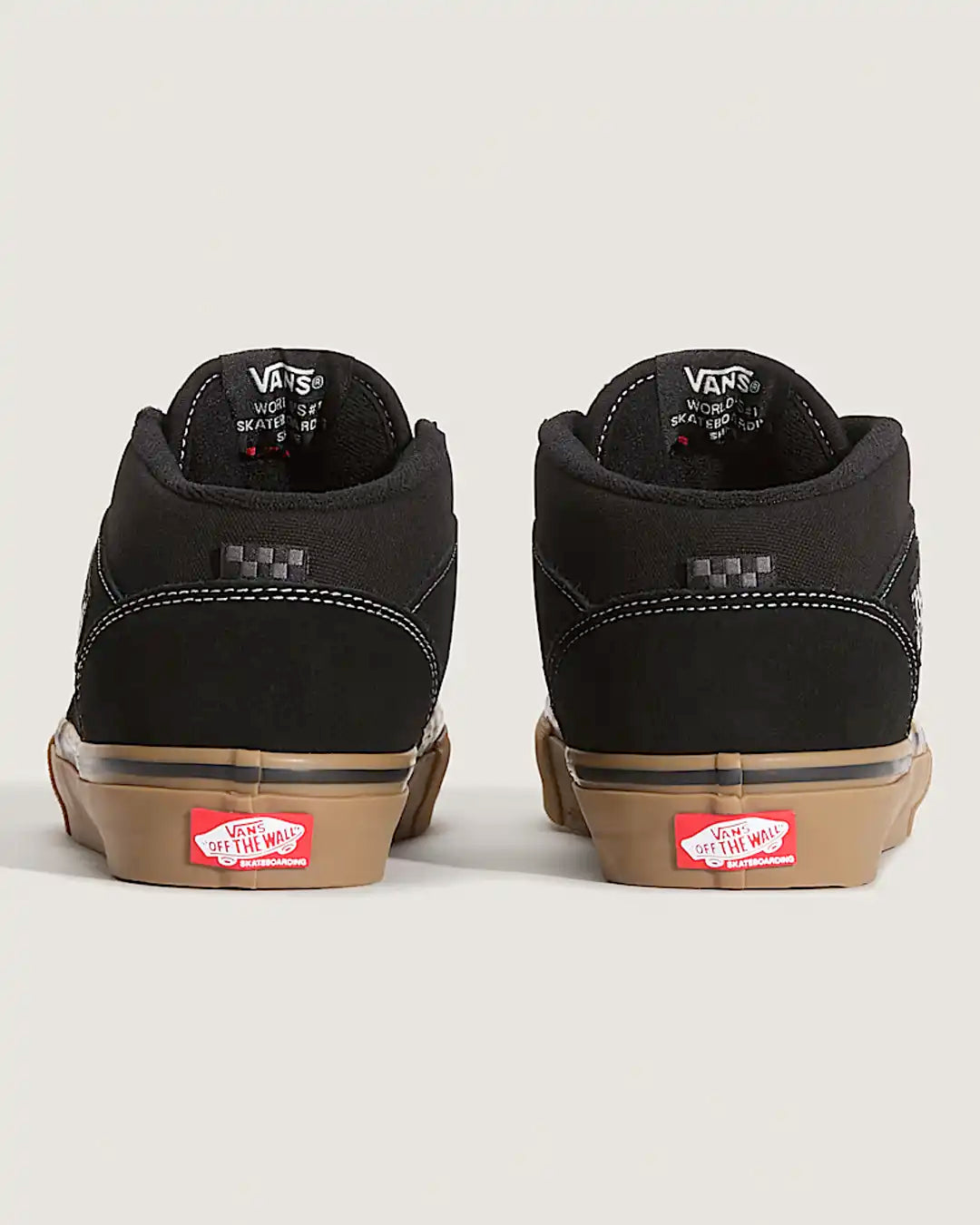 Skate Half Cab Shoes - Black/Gum/White