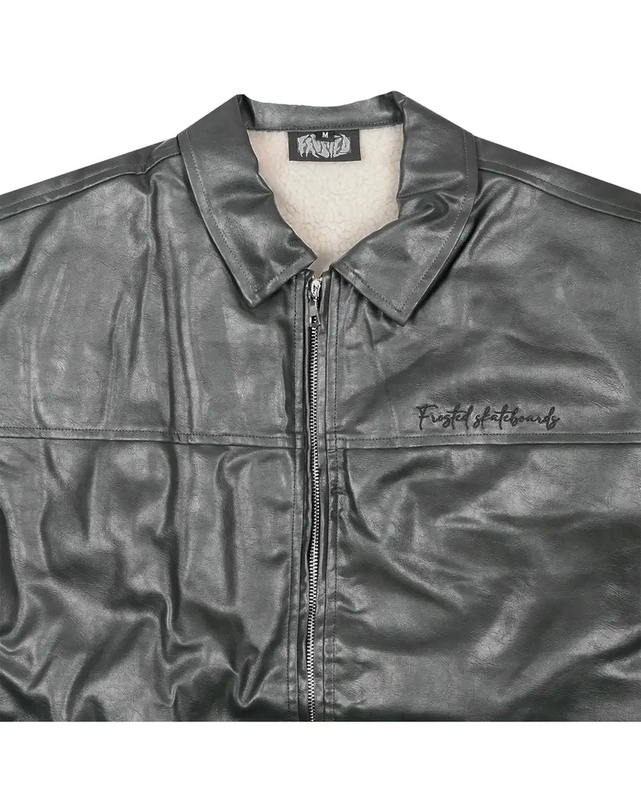 Manteau Leather - Black