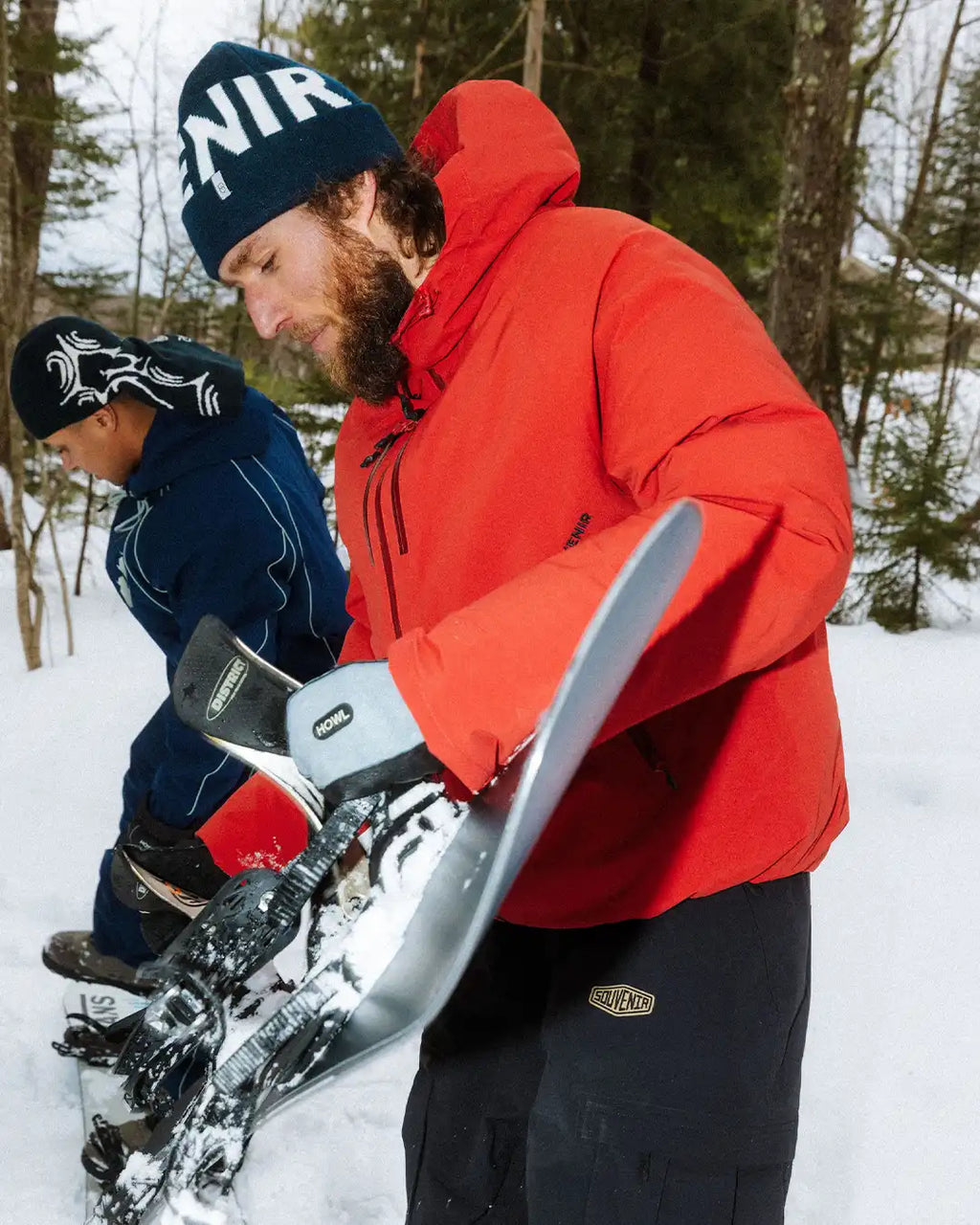 Snowboard Parka Winter Jacket - Barn Red