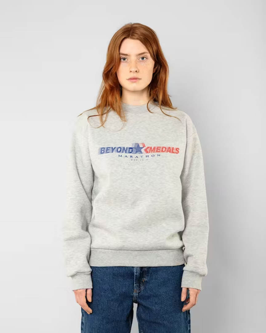 Cotton ouaté Crewneck Marathon - Grey