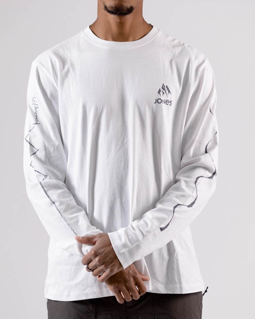 Split Ls Long Sleeve T-Shirt - White