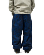 SOUVENIR Parachute - Blotch Print Snow Pants - Petrol Blue – view 5