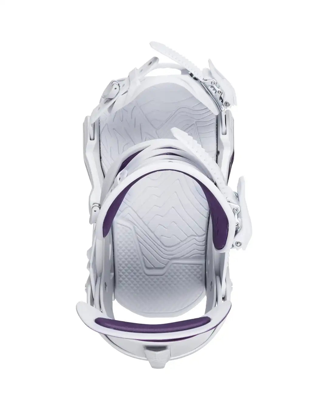 Aurora Womens Snowboard Bindings - Deep Purple/White 2026