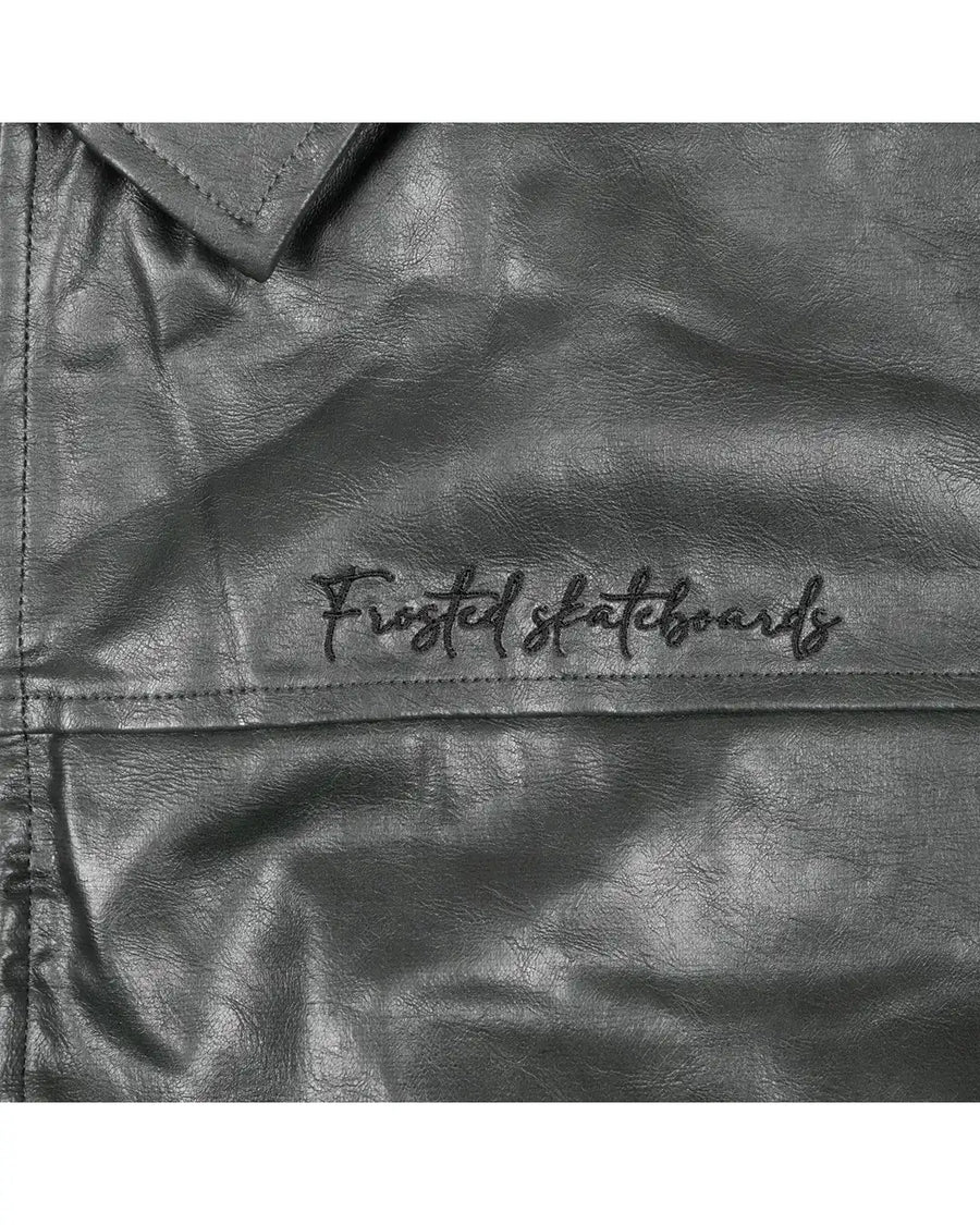 Manteau Leather - Black