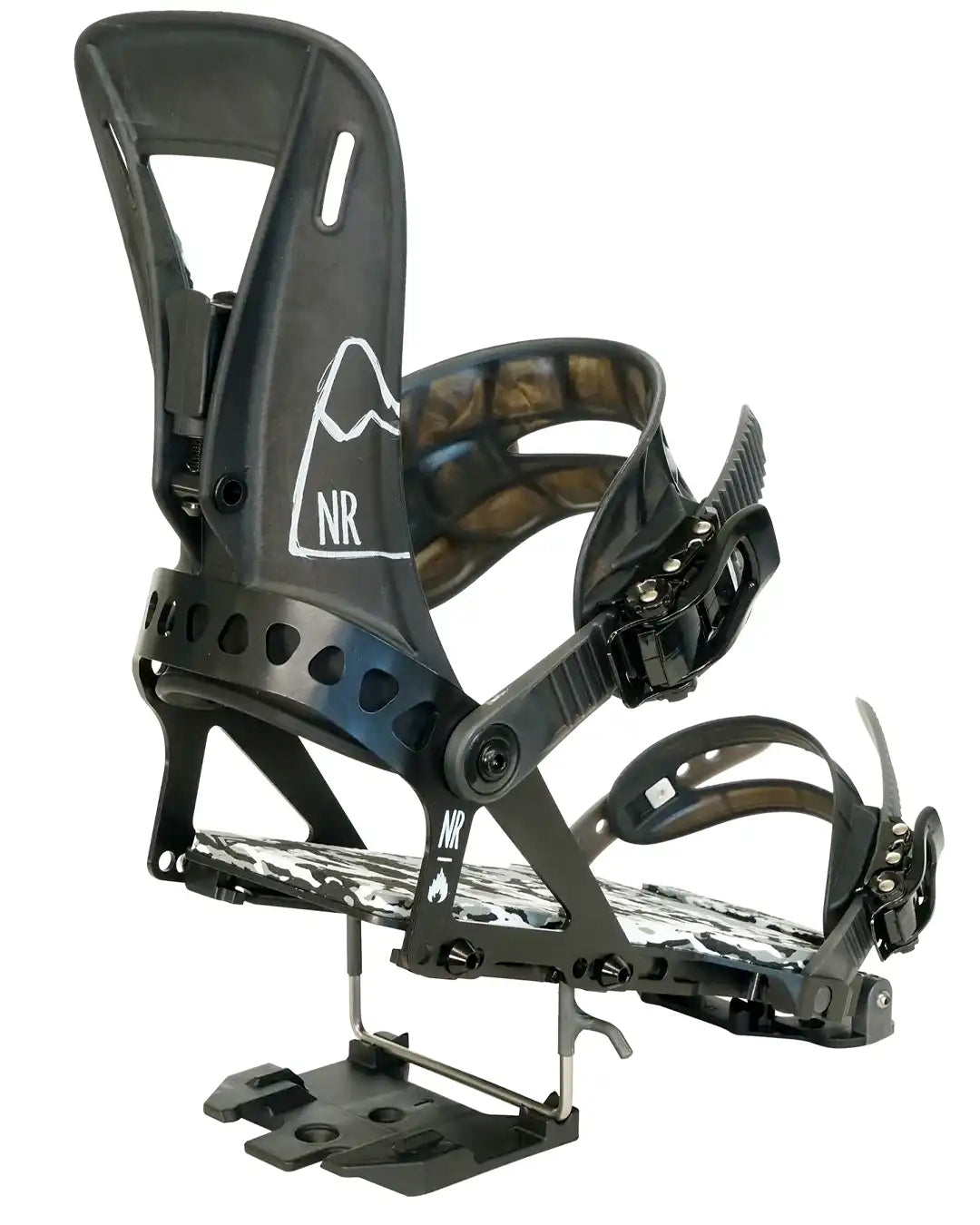 Nr Pro Snowboard Bindings - White Camo 2027