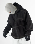 HOWL Workwear Public Winter Jacket - Black – view 6
