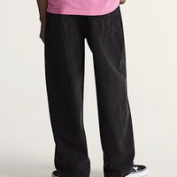 Check-5 Baggy Denim Jeans - Black