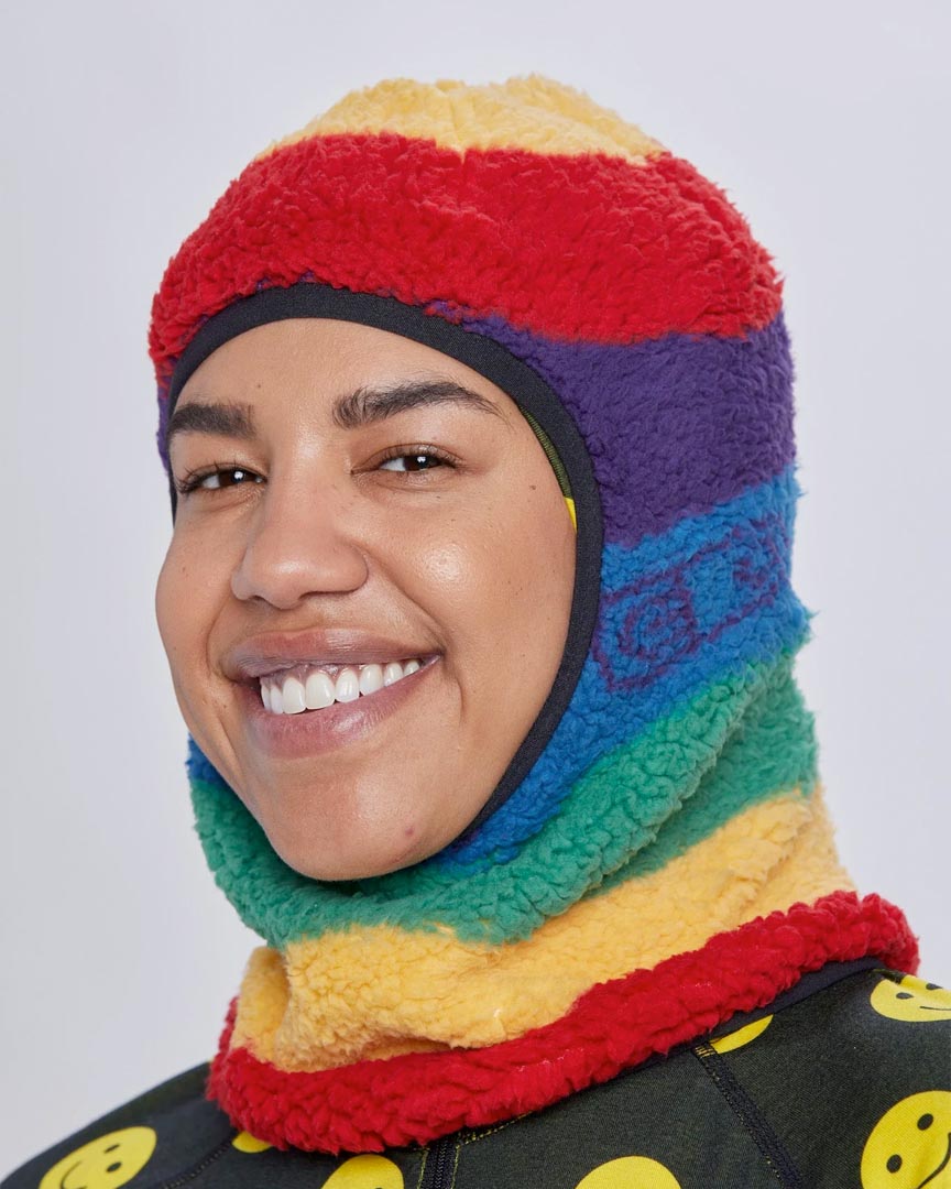 Neck warmer Chonkalicious Face Tube - Rainbow Stripe