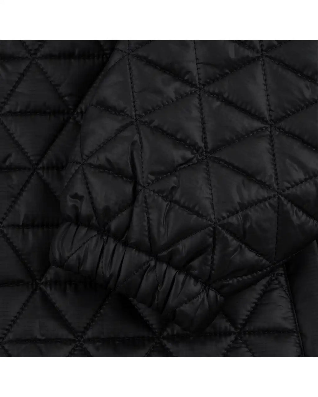 Convertible Micro Puffer Winter Jacket - Black
