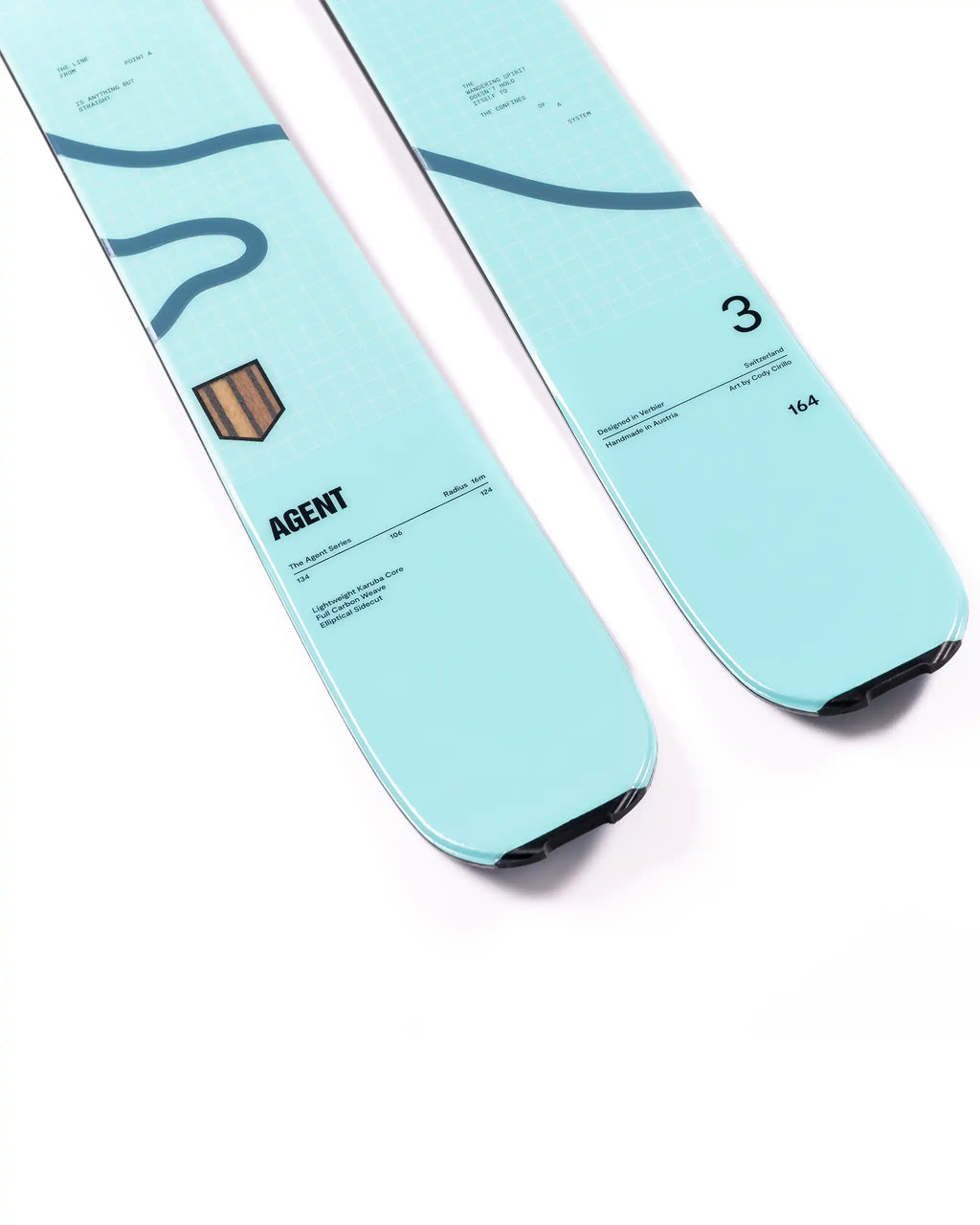 Agent 3 Skis - Ice Blue 2027