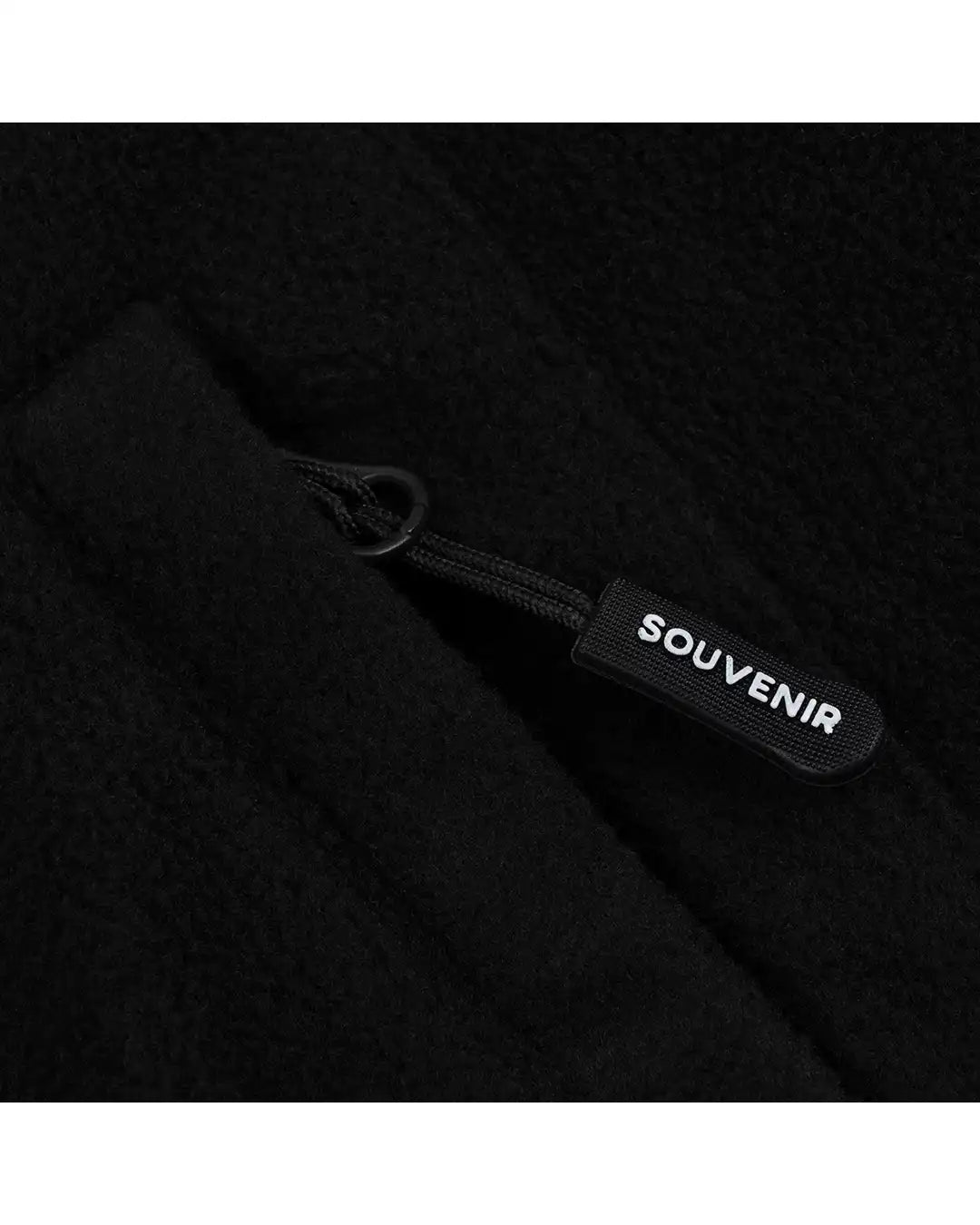 Cotton Ouaté Tech Fleece Zip Up - Black