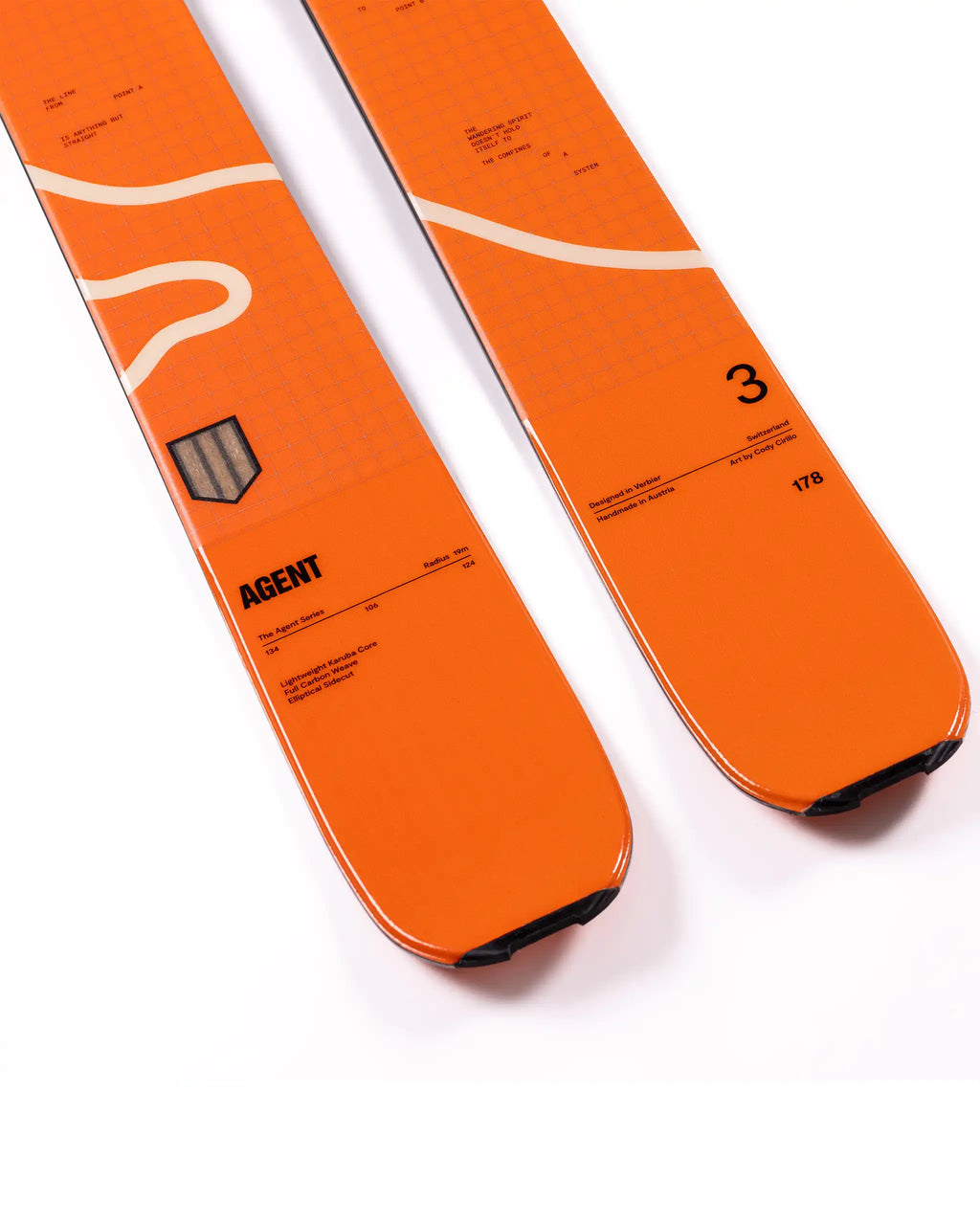 Agent 3 Skis - Orange 2027