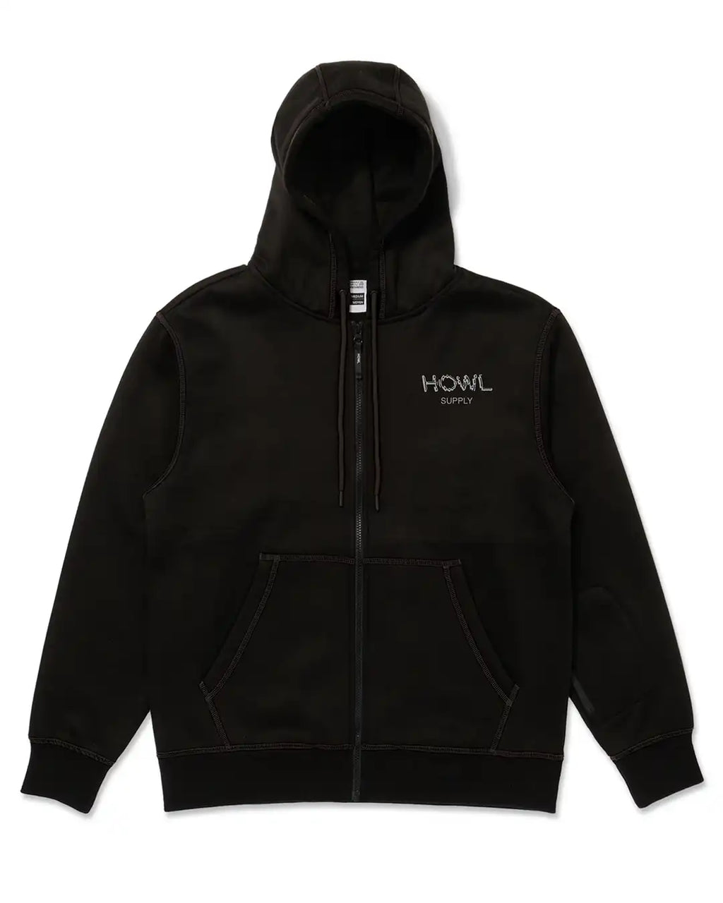 Dwr Zip Up Hoodie - Black