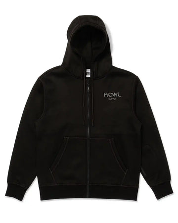 Hoodie Dwr Zip Up - Black