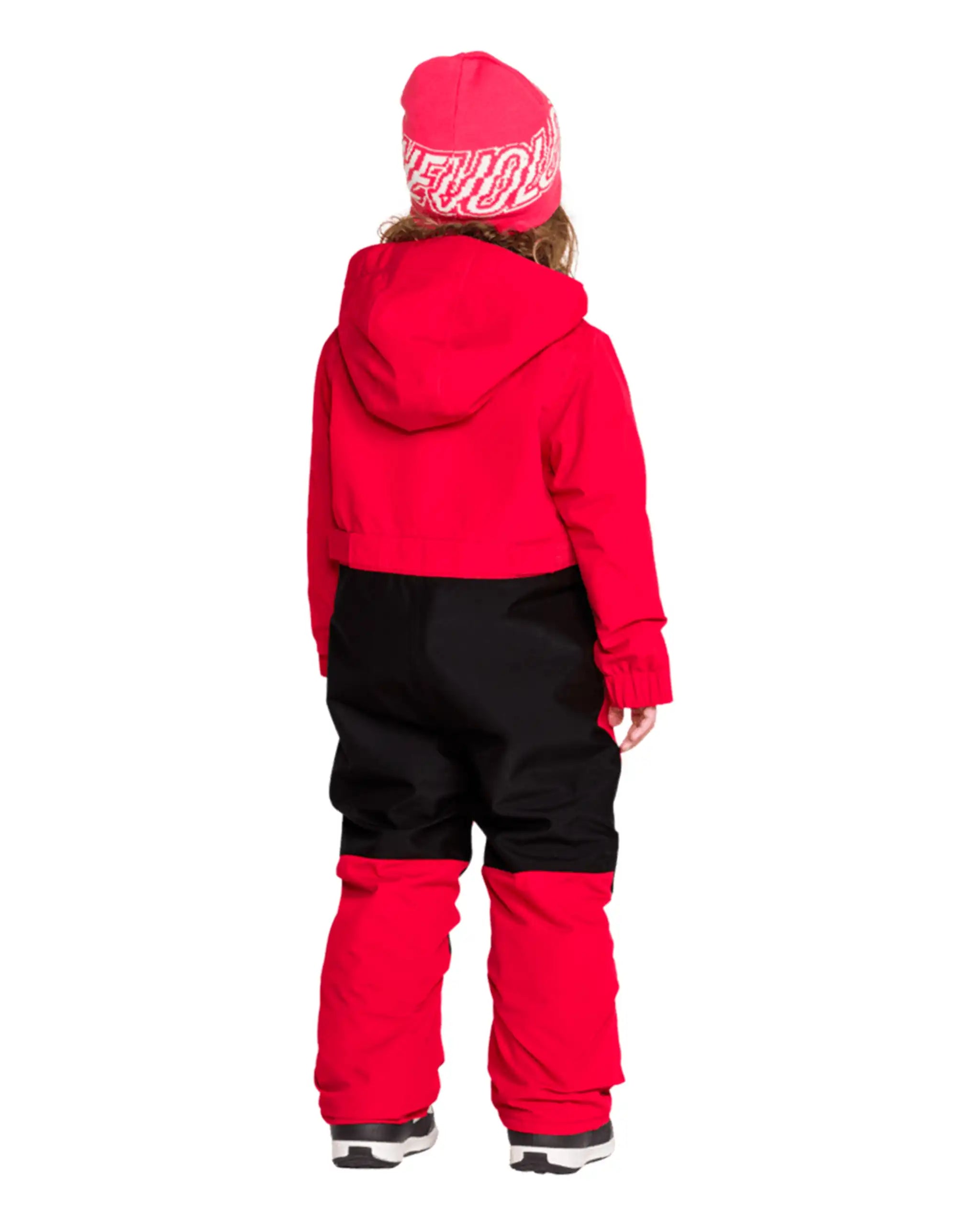 Little Flurry One Piece Kid's Winter Suit - Bright Cherry
