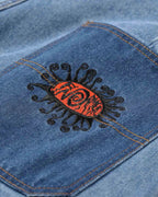 Reynold Halo Denim Shorts - Worn Blue