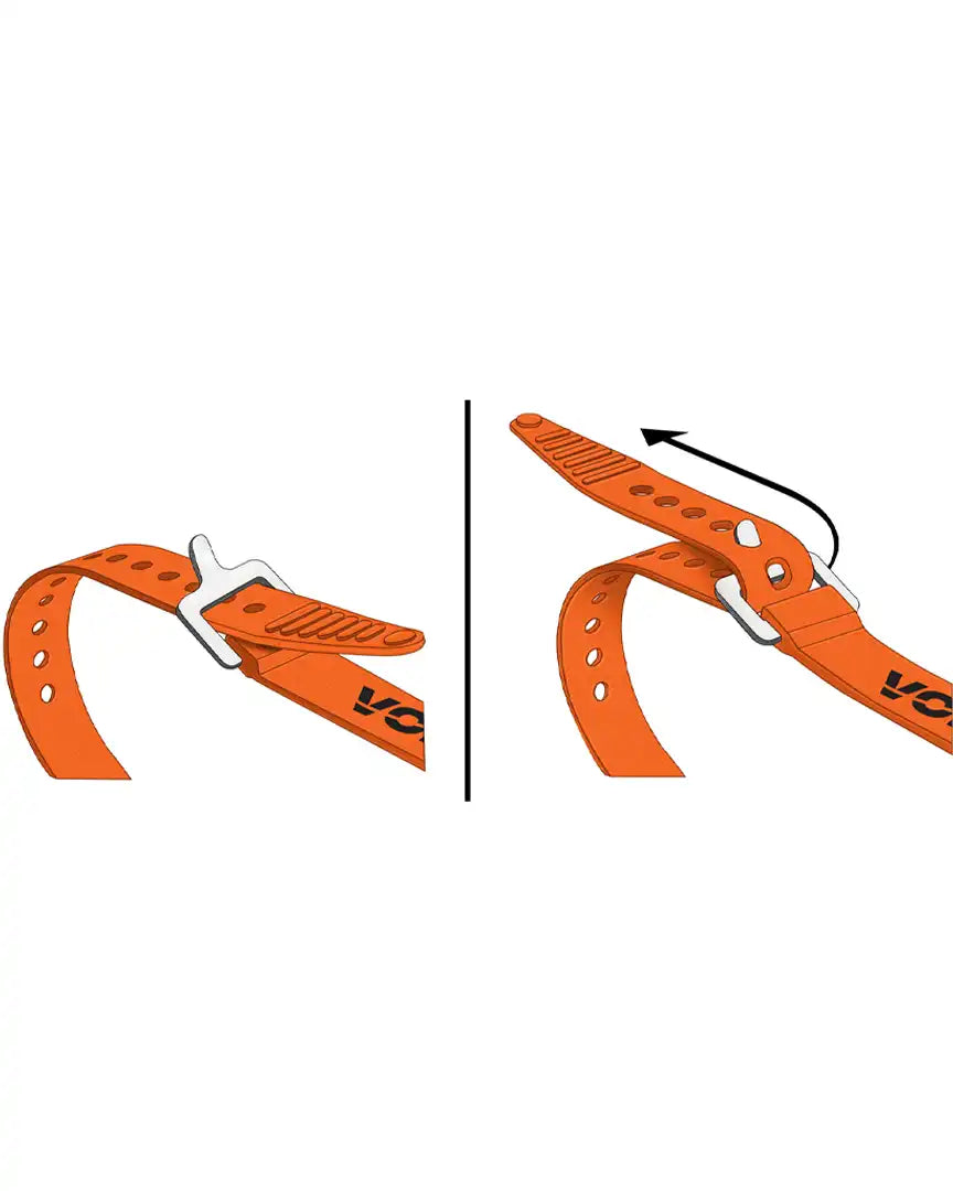 Courroie Strap Nano Series 6 Inch - Orange par VOILE – vue 2