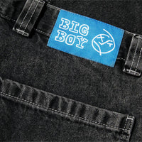 Big Boy Work Pants Knee Jeans - Silver Black