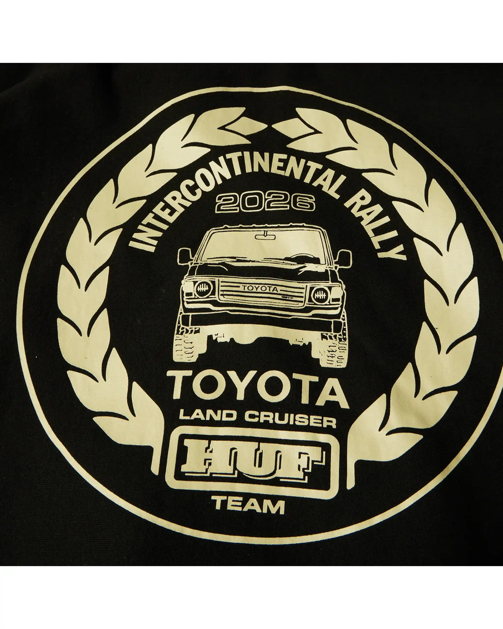 HUF X Toyota Land Cruiser Heavyweight Zip Hoodie - Black – view 5