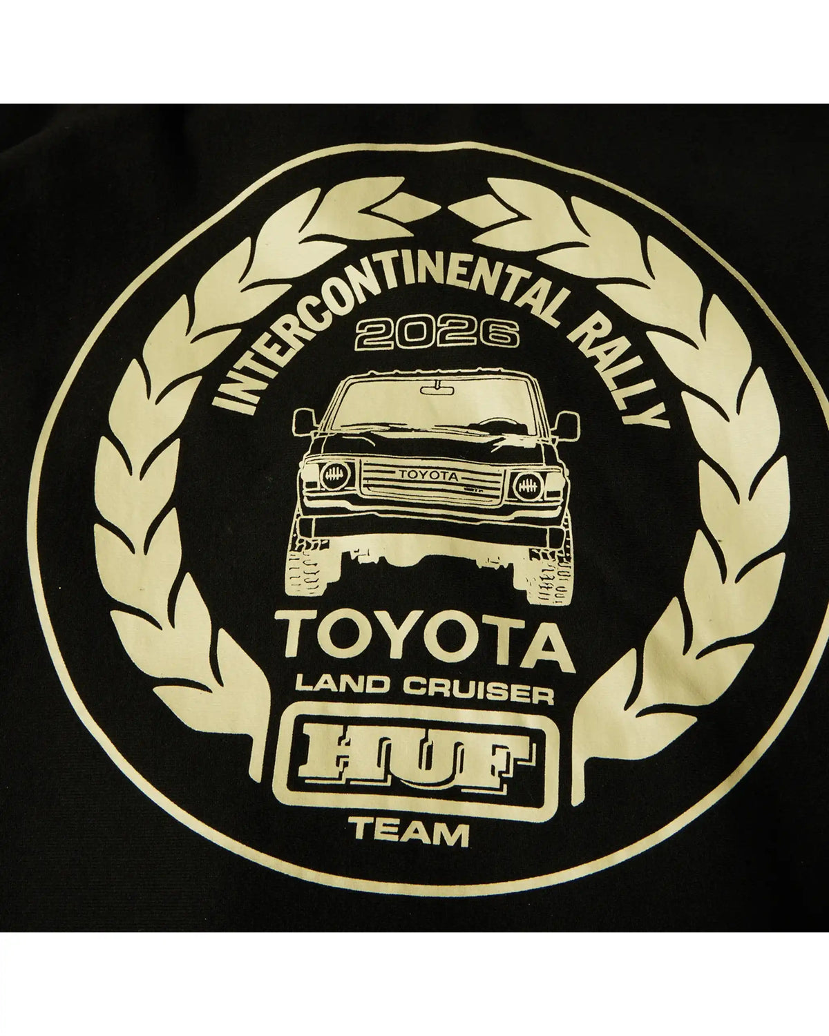 HUF X Toyota Land Cruiser Heavyweight Zip Hoodie - Black – view 5