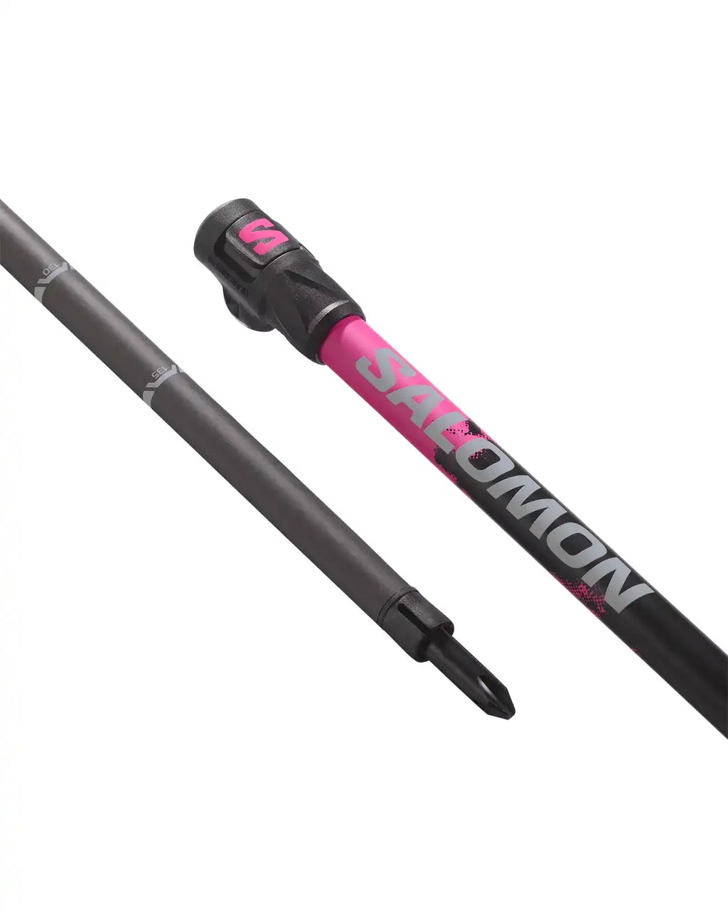 Steep Pro Vario S3 Ski Poles - Black/Rhoda