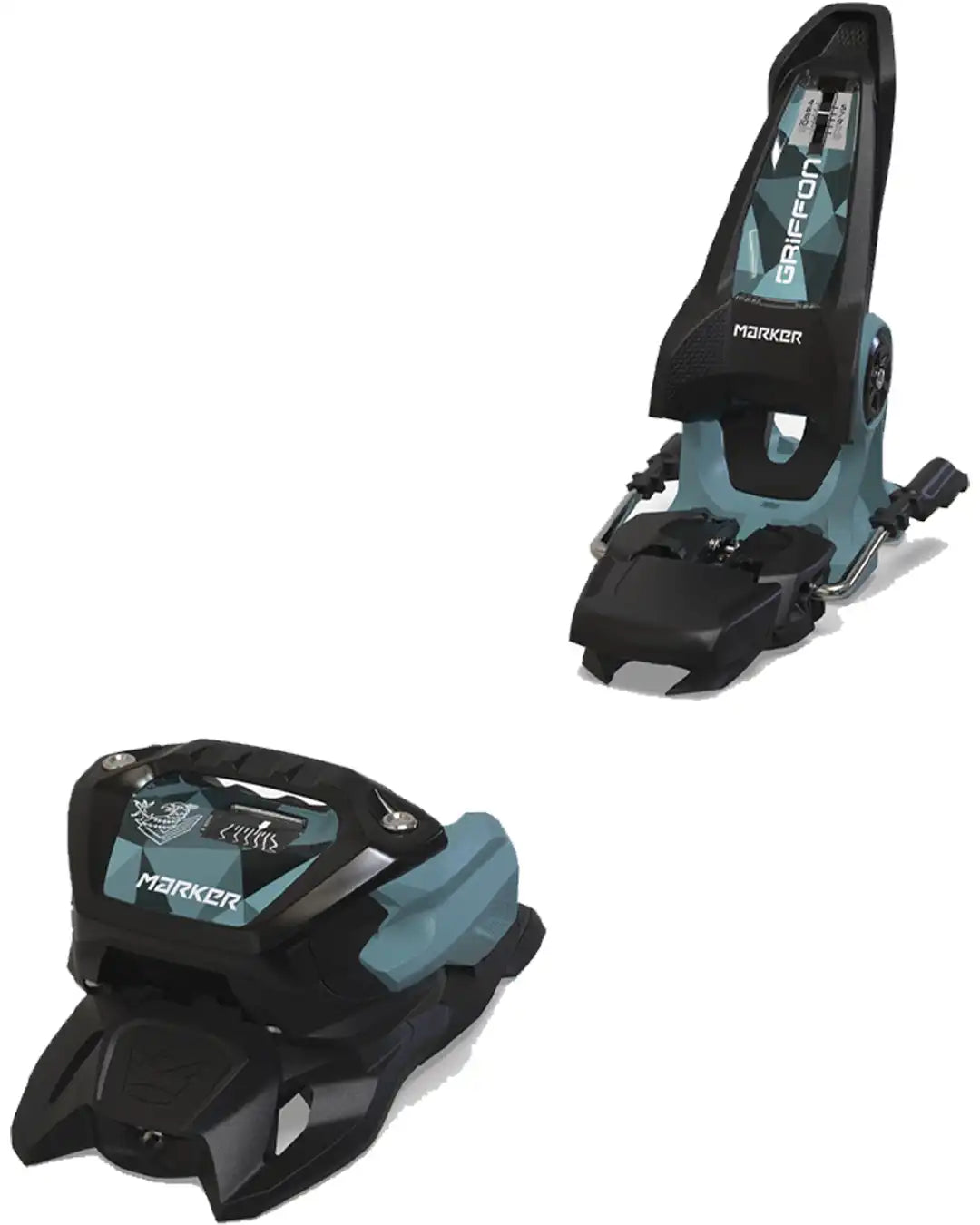Fixation De Ski Griffon 13 - Black/Powder Blue 2026