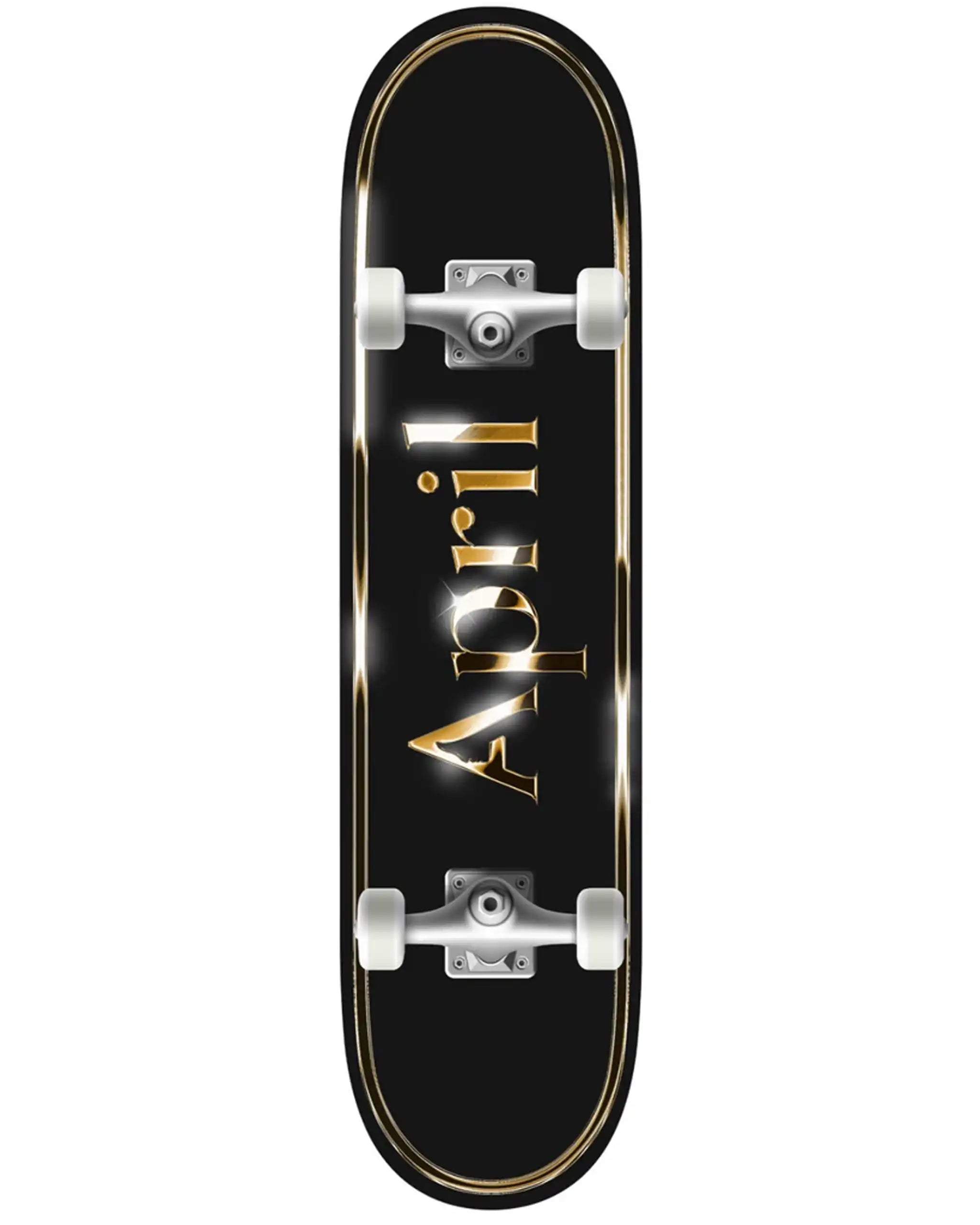 Skateboard Complet Og Logo Golden - Black